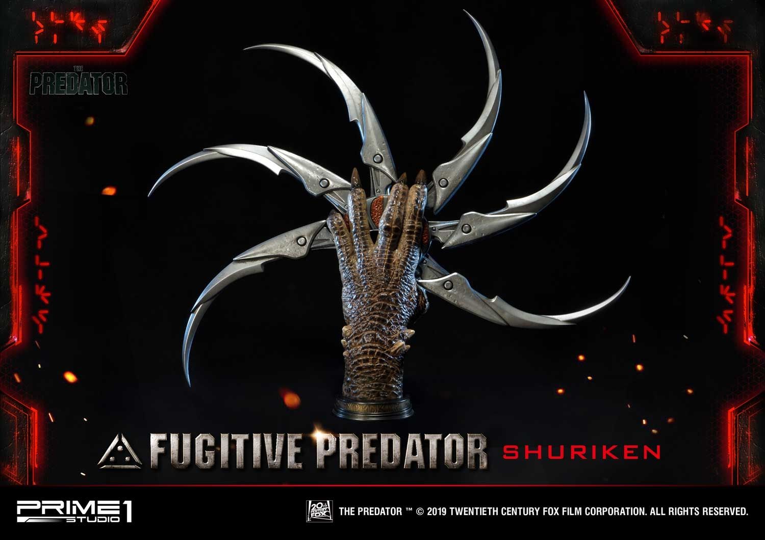 Life Size Bust The Predator (Film) Fugitive Predator Shuriken