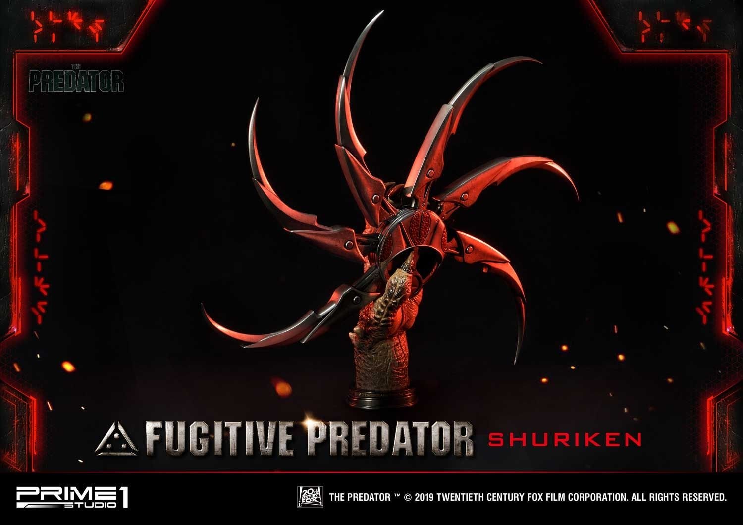 Life Size Bust The Predator (Film) Fugitive Predator Shuriken
