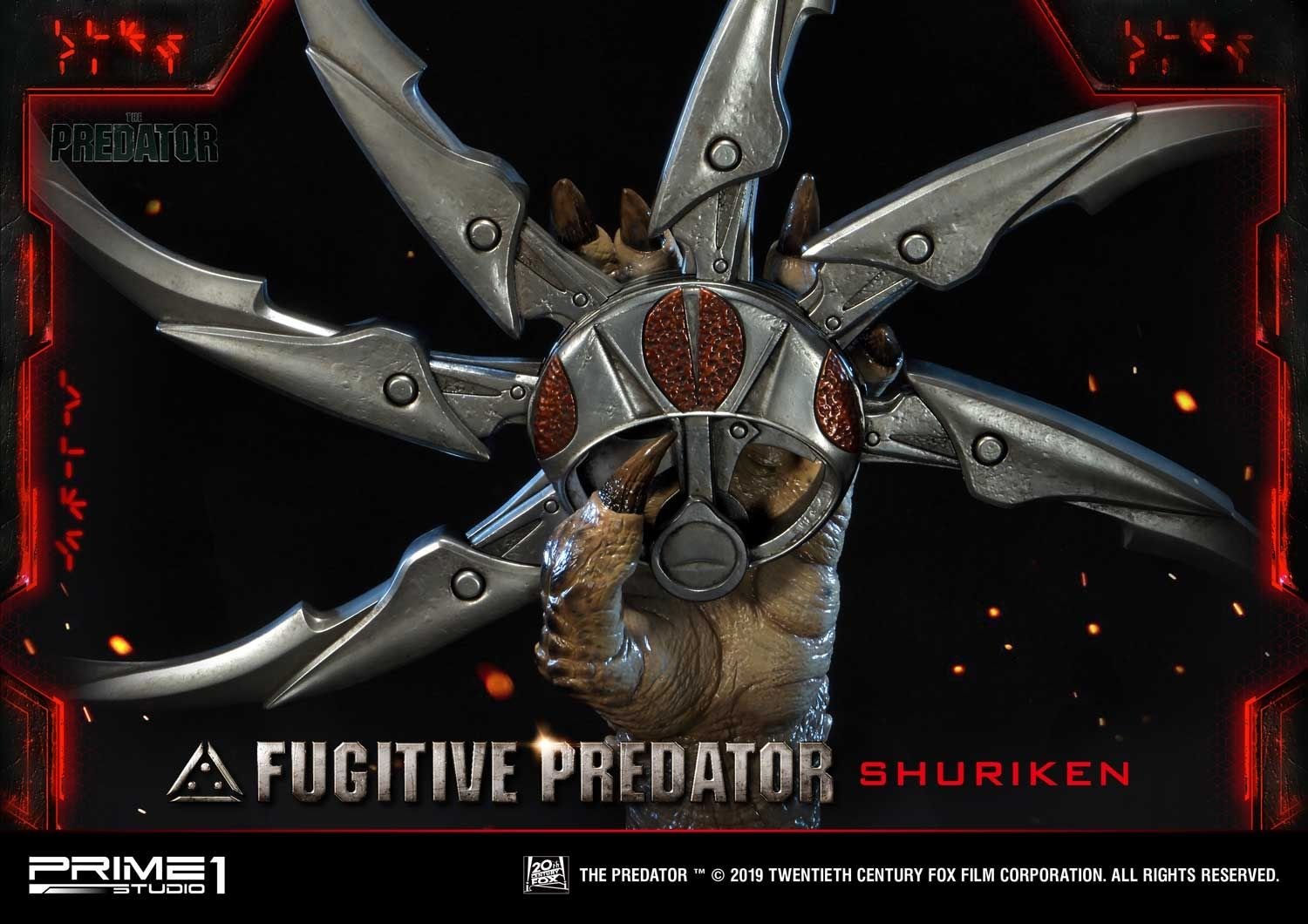 Life Size Bust The Predator (Film) Fugitive Predator Shuriken