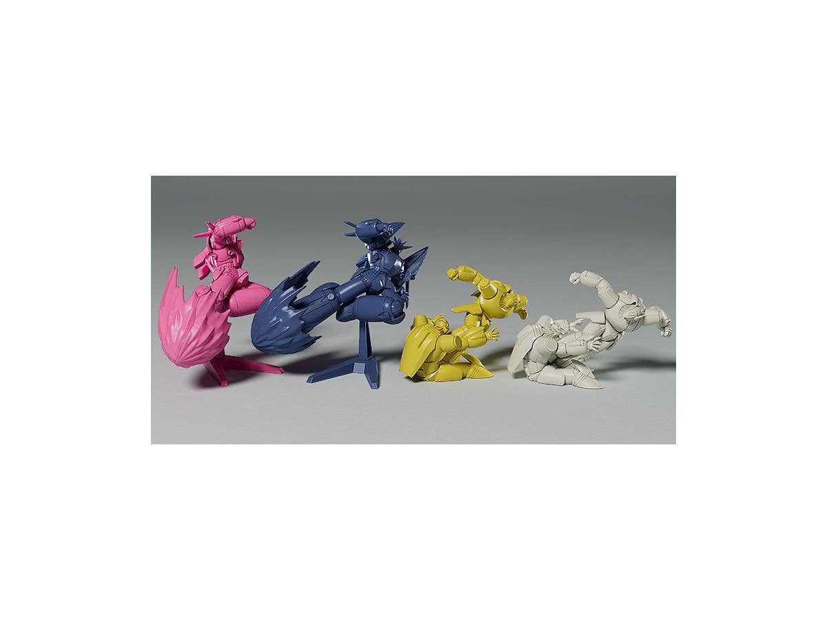 Gunbuster Series Plamax MF-64: Minimum Factory Gunbuster Super Inazuma Kick/RX-7 Inazuma Kick Effect Color Ver. Model Kit | 4545784013083