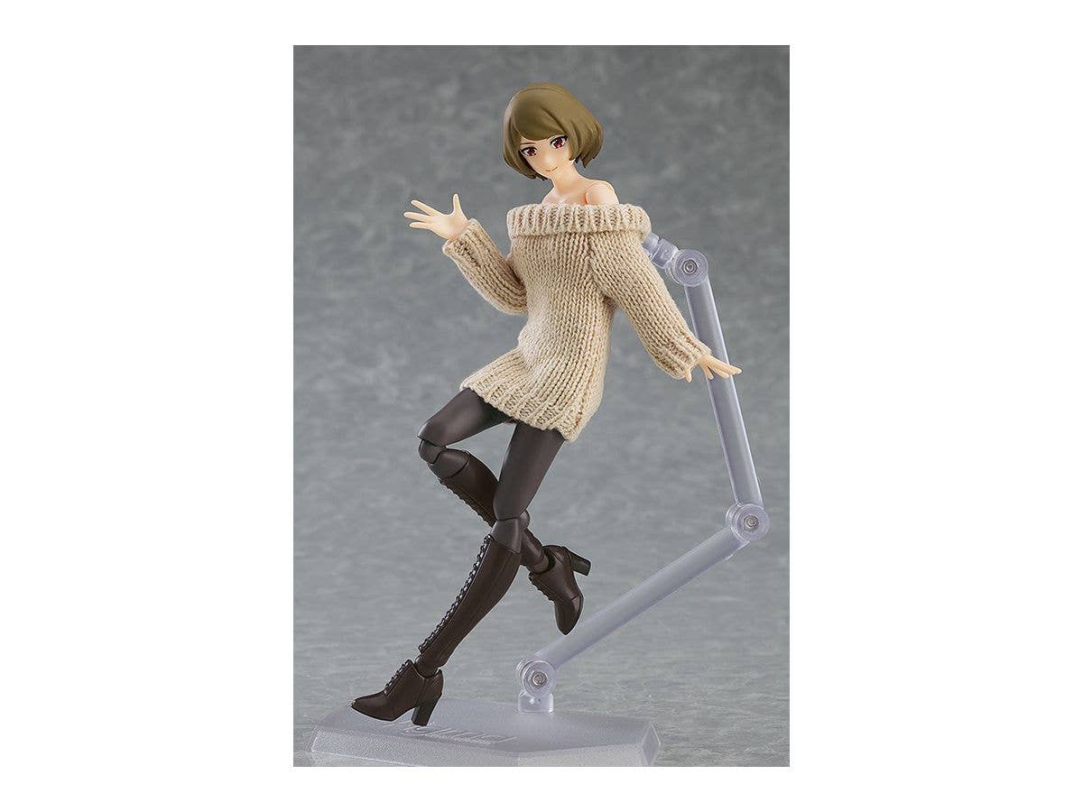 figma Female Body (Chiaki) with Off-the-Shoulder Sweater Dress | 4545784068366