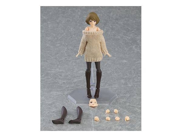 figma Female Body (Chiaki) with Off-the-Shoulder Sweater Dress | 4545784068366