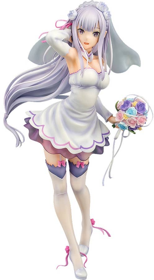 Re:ZERO -Starting Life in Another World- Series Emilia Wedding Ver. (Re-Run) 1/7 Scale Figure | 4580678969831