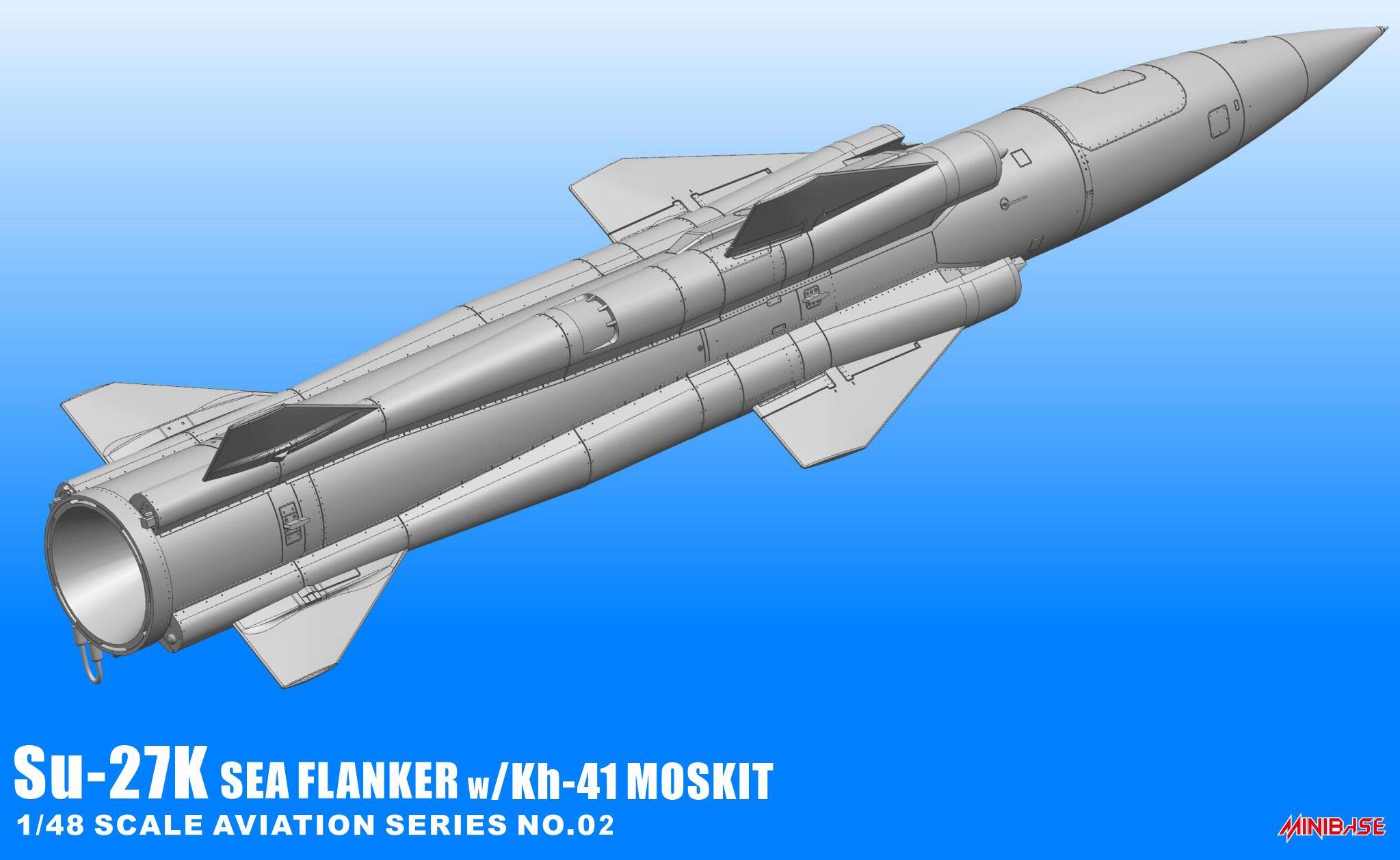 Minibase 1/48 Su-27K Sea Flanker W/Kh-41 Moskit Aircraft