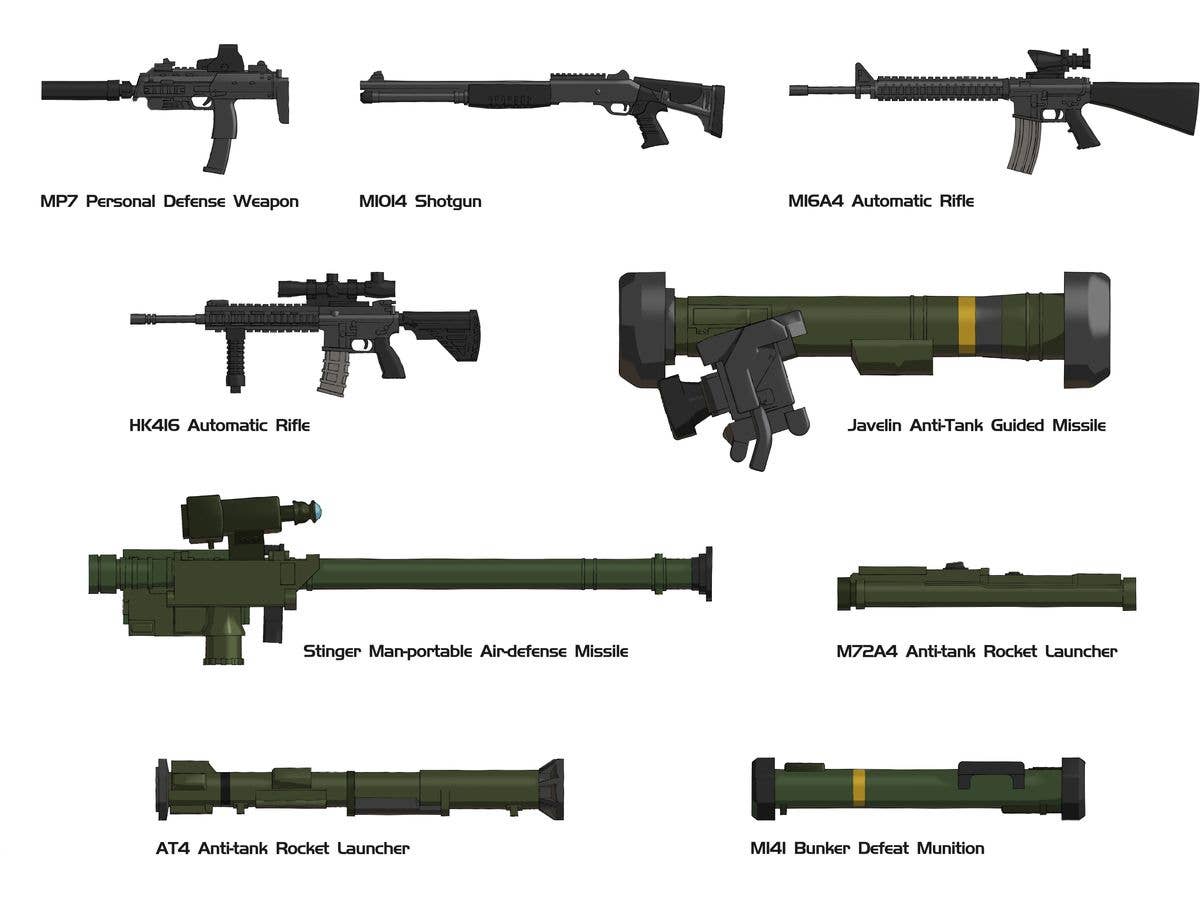 Magic Factory 1/35 NATO Individual Weapon Set B | 6974715830075