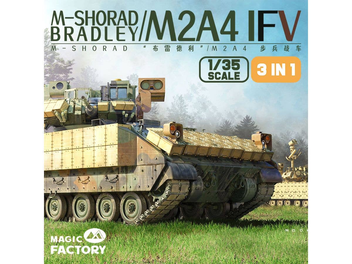Magic Factory 1/35 M-Shorad M2A4 Bradley IFV (3-in-1) | 6974715830136