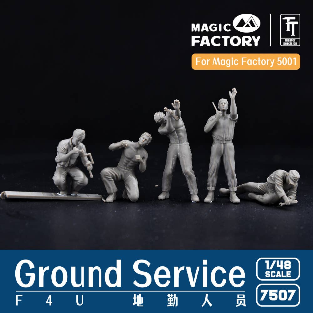 Magic Factory 1/48 Ground Service Crew Set (3D printed) | 6974715830204