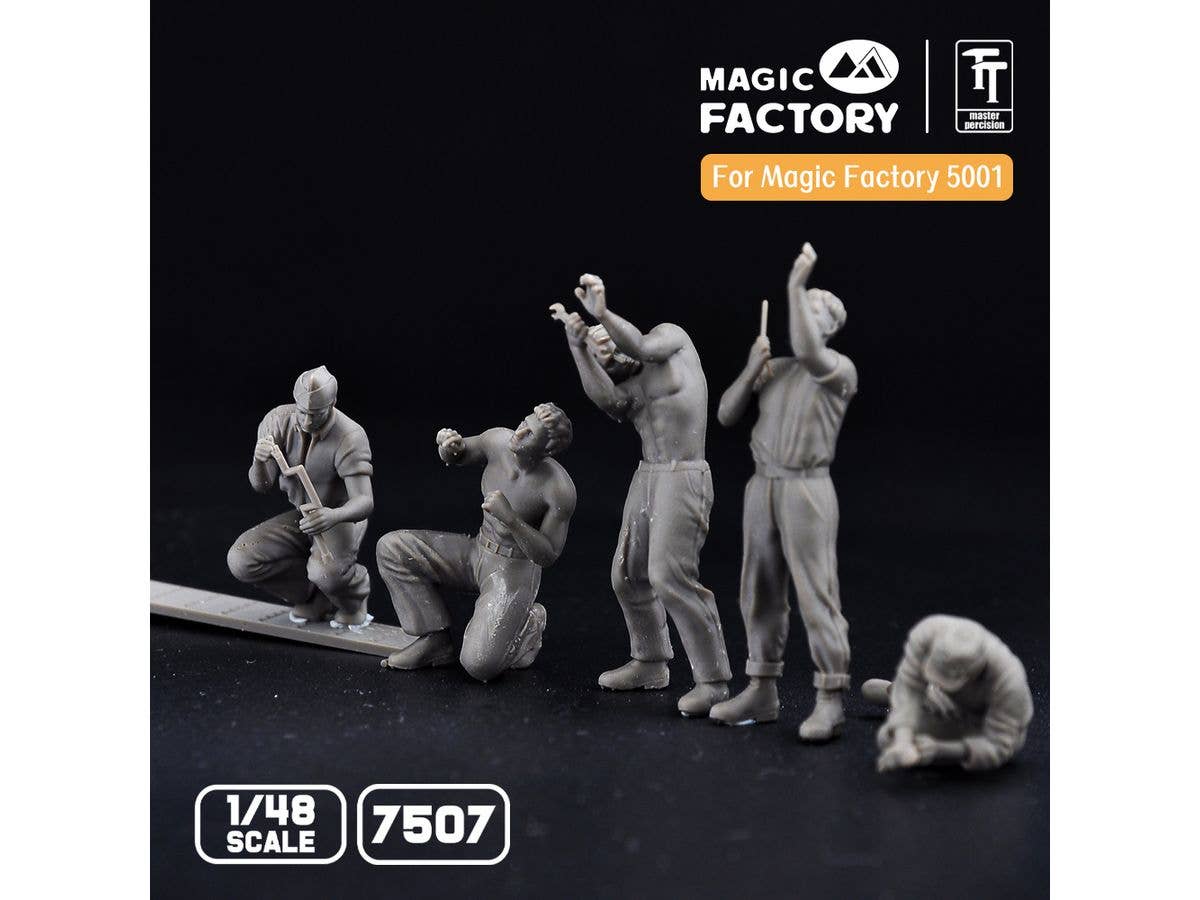 Magic Factory 1/48 Ground Service Crew Set (3D printed) | 6974715830204