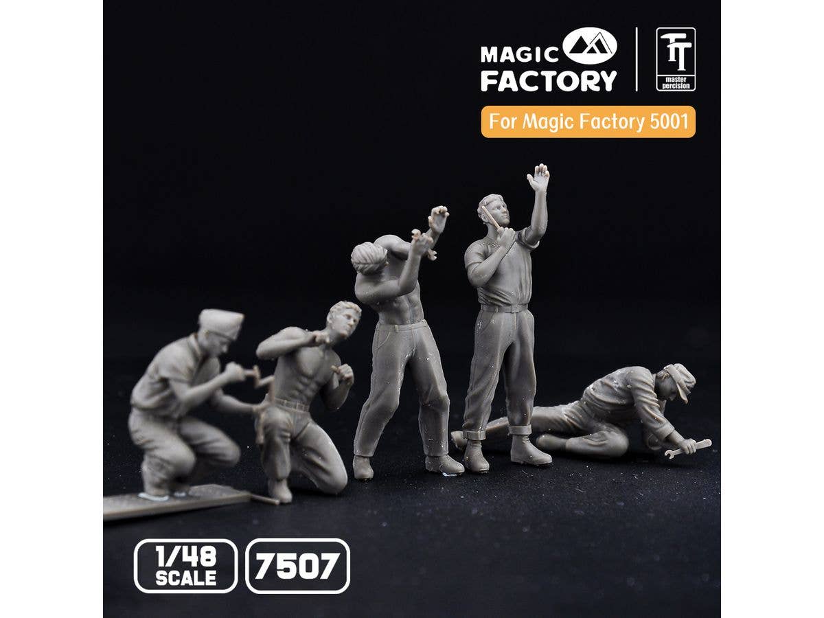 Magic Factory 1/48 Ground Service Crew Set (3D printed) | 6974715830204