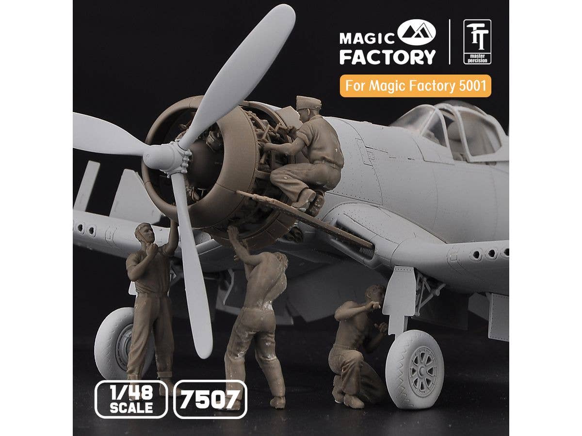 Magic Factory 1/48 Ground Service Crew Set (3D printed) | 6974715830204