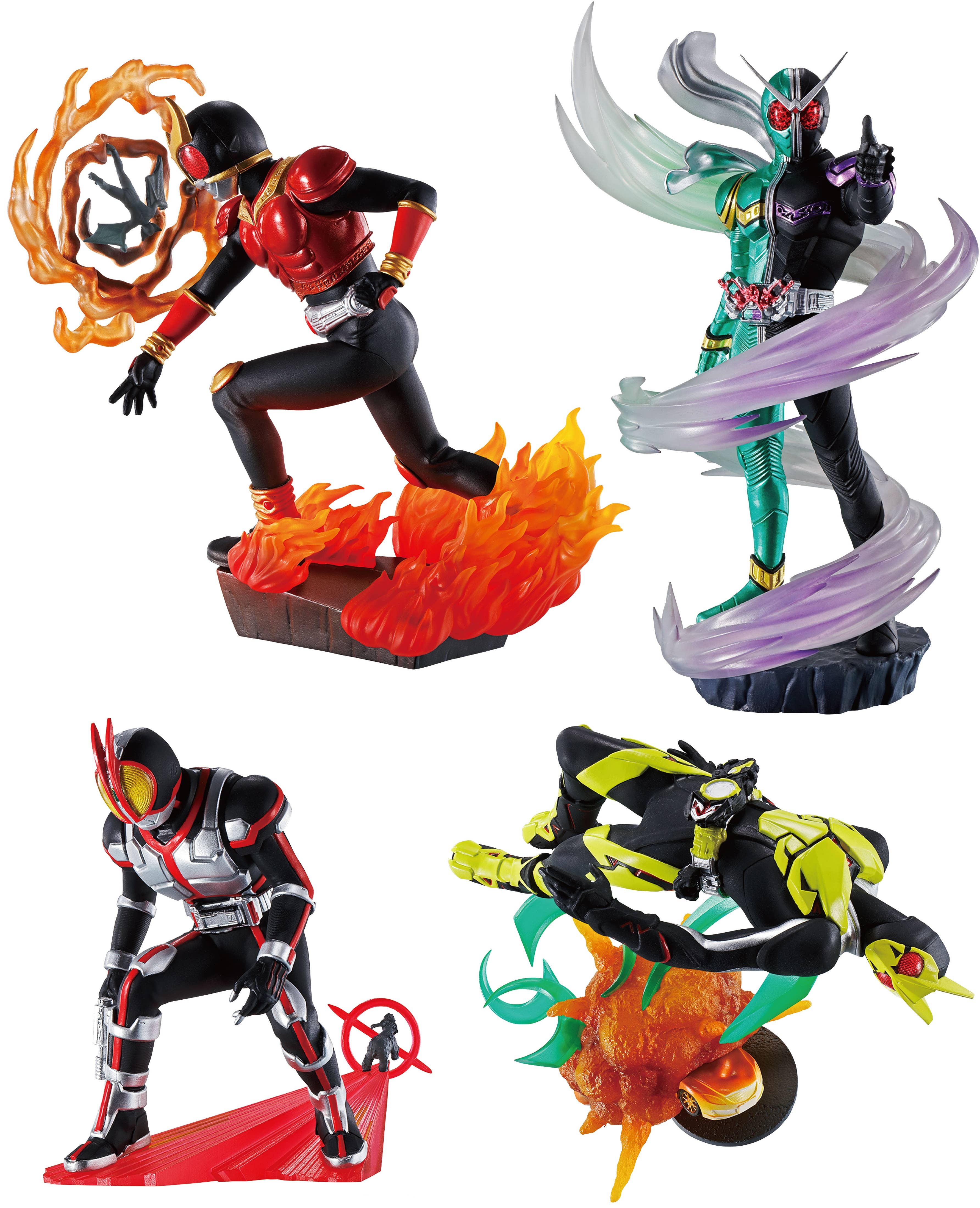 Megahouse Petitrama Kamen Rider Legend Rider Memories, Box of 4 | 4975430516345