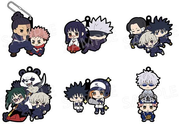 Megahouse Rubber Mascot Jujutsu Kaisen Buddycolle (Vol 3), Complete Set of 6 | 4535123832789