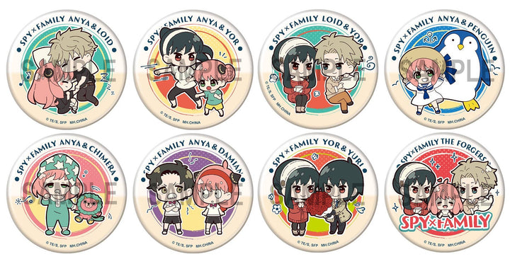 Megahouse Metal Badge Collection vol 1 "Spy x Family", Box of 8 | 4535123834004