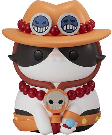 MegaHouse MEGA CAT PROJECT ONE PIECE Nyanto The Big NYAN PIECE Series Portgas D. Ace | 4535123839153