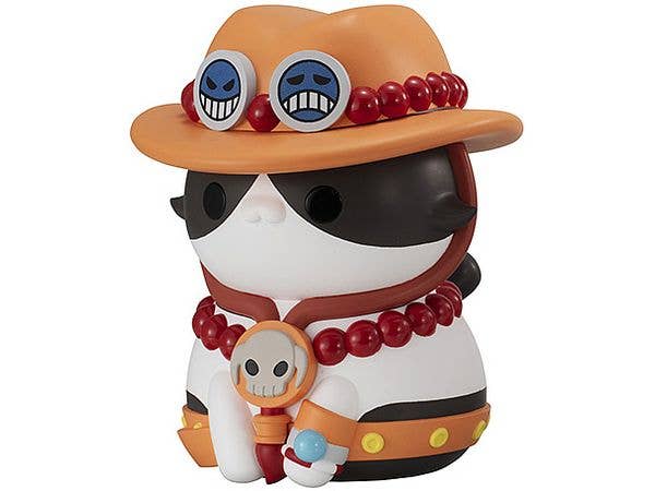 MegaHouse MEGA CAT PROJECT ONE PIECE Nyanto The Big NYAN PIECE Series Portgas D. Ace | 4535123839153