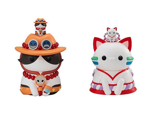 MegaHouse MEGA CAT PROJECT ONE PIECE Nyanto The Big NYAN PIECE Series Portgas D. Ace | 4535123839153