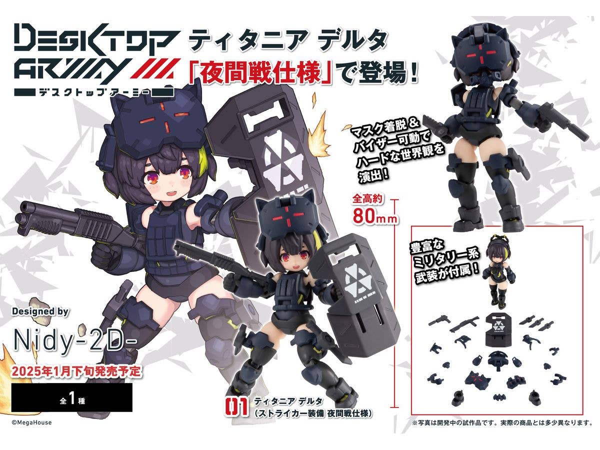 MegaHouse Desk Top Army N-212d Titania Delta (Ver. Stryker equipped night combat version) | 4535123841460