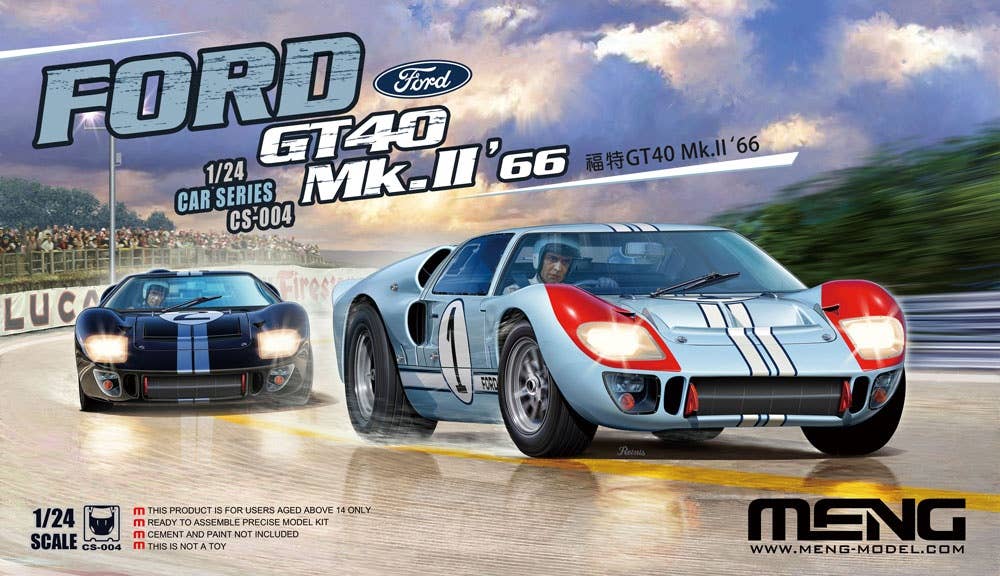 Meng 1/24 Ford GT40 Mk.II 66 (Not pre-colored) | 4897038552566