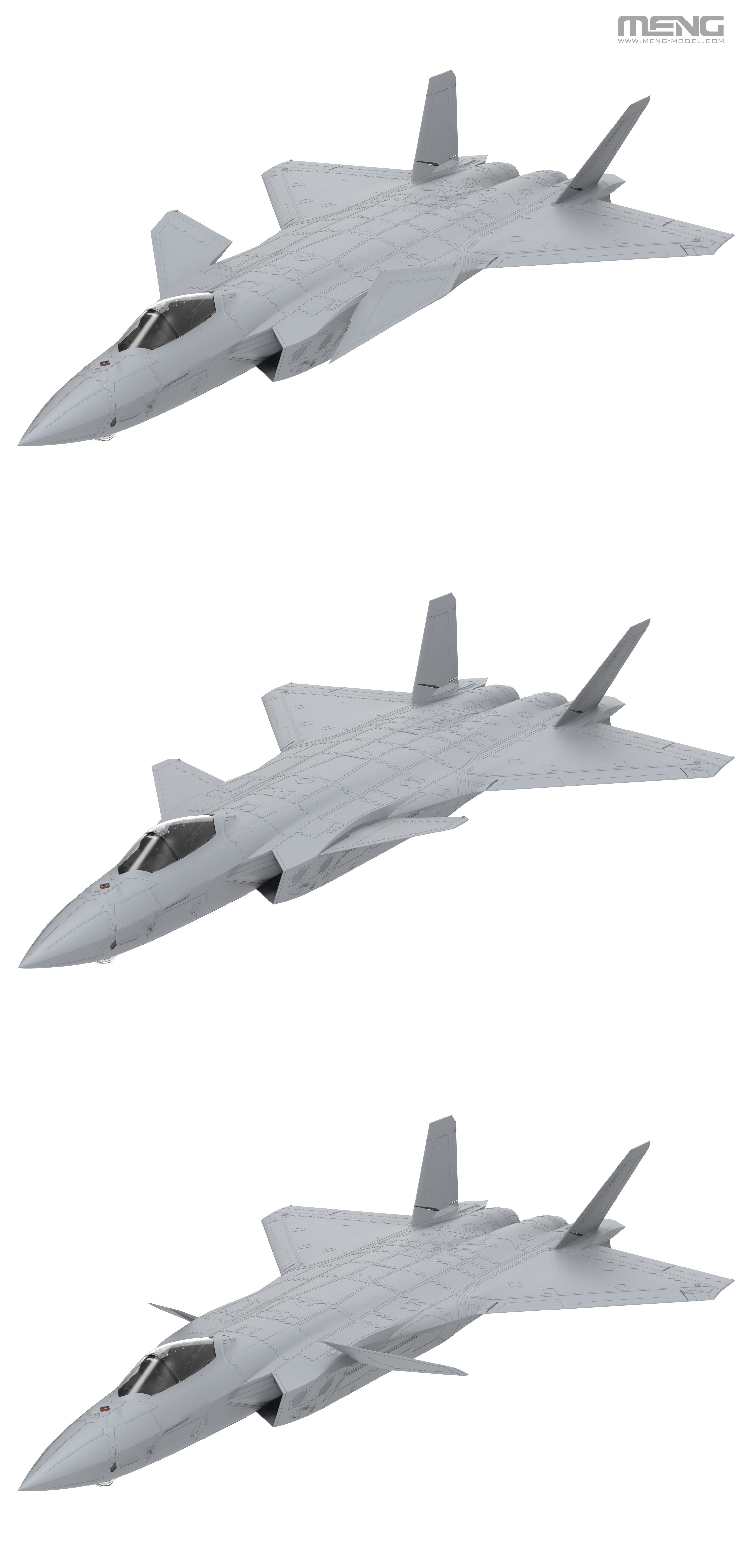 Meng 1/48 Chinese J-20 Stealth Fighter | 4897038553785