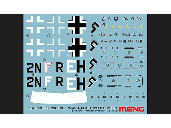 Meng 1/48 Messerschmitt Me 410A-1 High Speed Bomber | 4897038550371