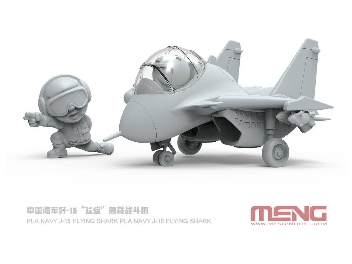 Meng Carrier-Based Fighter Pla Navy J-15 Flying Shark, Cartoon Model | 4897038558421