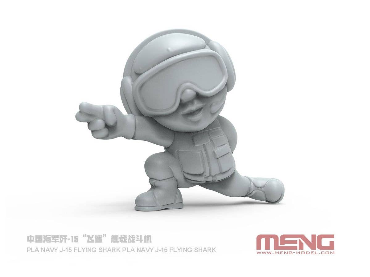 Meng Carrier-Based Fighter Pla Navy J-15 Flying Shark, Cartoon Model | 4897038558421
