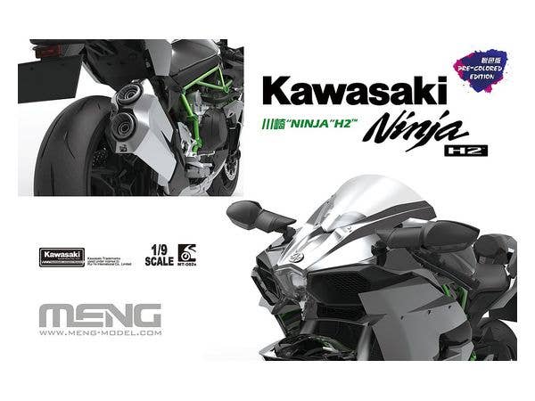 Meng 1/9 Kawasaki Ninja H2 (Pre-colored Edition) | 4897038552658