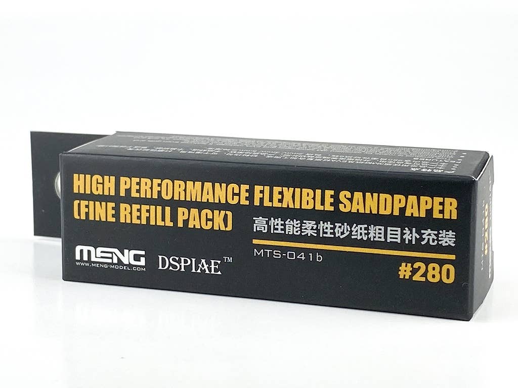 Meng x Dspiae High Performance Flexible Sandpaper Refill Pack (280 Grit), Fine - 6Pcs | 4897038552856