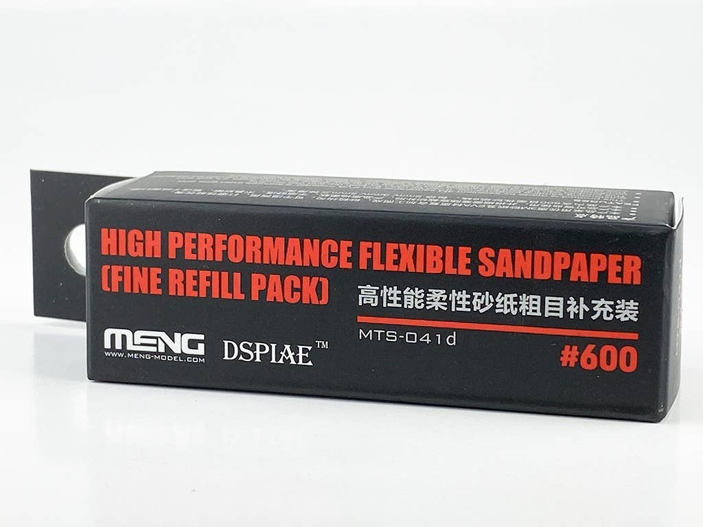 Meng x Dspiae High Performance Flexible Sandpaper Refill Pack (600 Grit), Fine - 6Pcs | 4897038552870