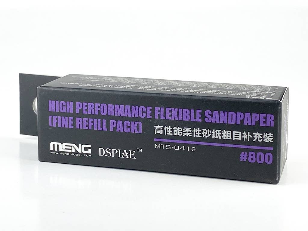 Meng x Dspiae High Performance Flexible Sandpaper Refill Pack (800 Grit), Fine - 6Pcs | 4897038552887