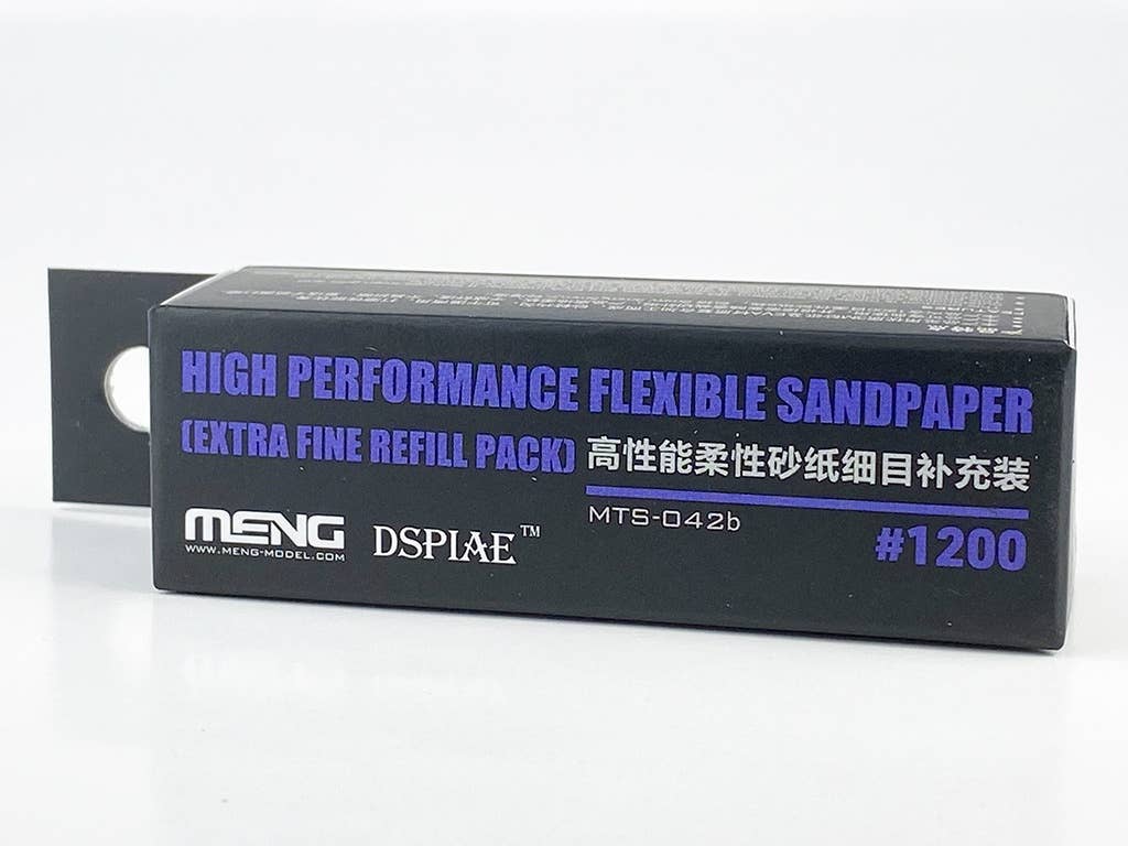 Meng x Dspiae High Performance Flexible Sandpaper Refill Pack (1200 Grit), Extra Fine - 6Pcs | 4897038552894