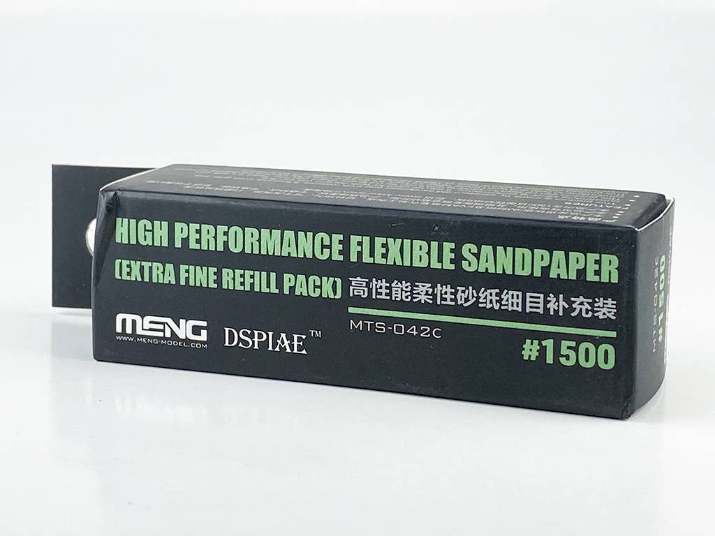 Meng x Dspiae High Performance Flexible Sandpaper Refill Pack (1500 Grit), Extra Fine - 6Pcs | 4897038552900