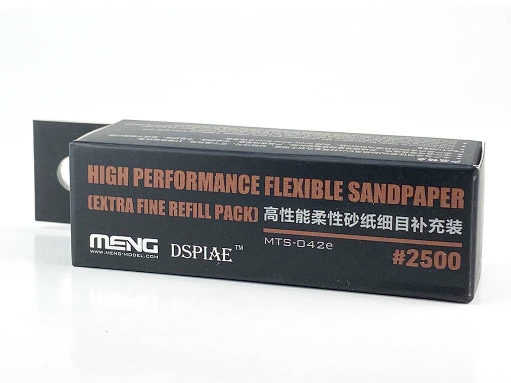 Meng x Dspiae High Performance Flexible Sandpaper Refill Pack (2500 Grit), Extra Fine - 6Pcs | 4897038552924