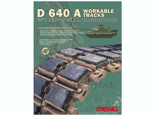 Meng 1/35 D 640 A Workable Tracks For Leopard 1 Family | 4897038550524