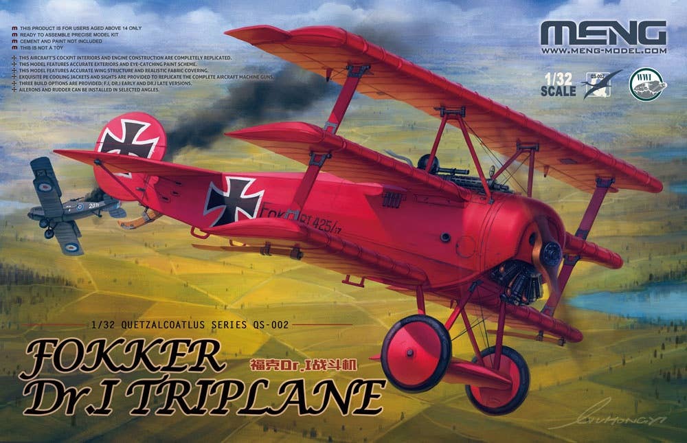 Meng Fokker Dr. I Triplane 1/32 | 4897038552610