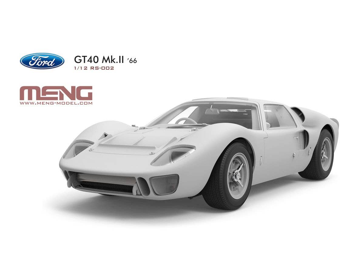 Meng 1/12 Ford GT40 Mk.II '66, Racing Series | 4897038552948