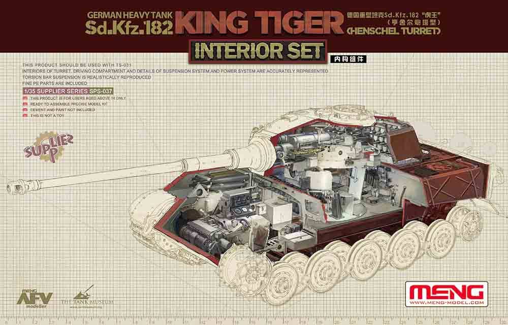 Meng 1/35 German Heavy Tank Sd.Kfz.182 King Tiger (Henschel Turret) Interior Set | 4897038551293