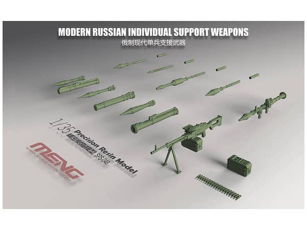 Meng 1/35 Modern Russian Individual Support Weapons (Resin) | 4897038551651
