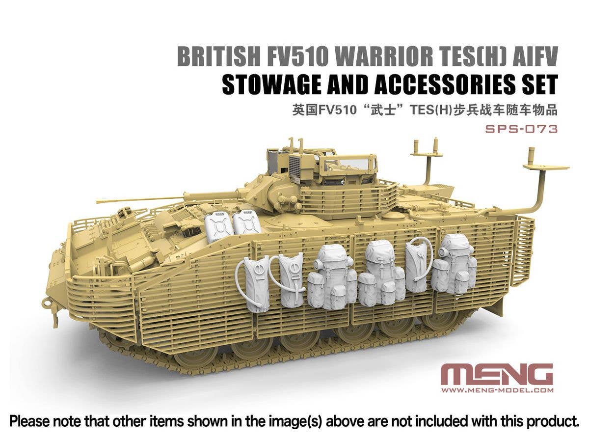 Meng 1/35 British FV510 Warrior TES(H) AIFV Stowage And Accessories Set (RESIN) | 4897038552696