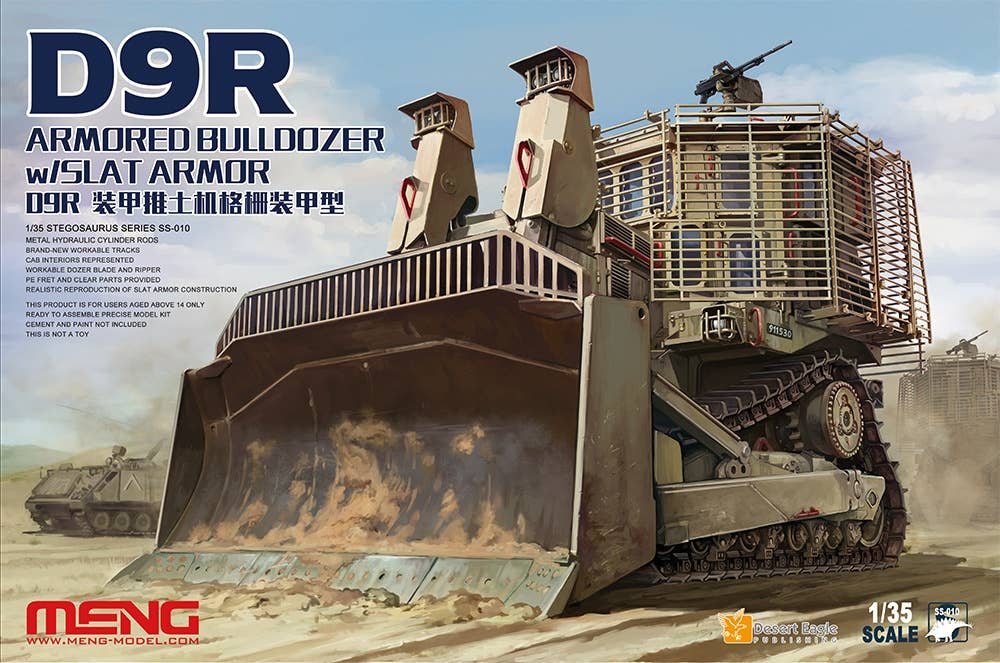 Meng 1/35 D9R Armored Bulldozer W/Slat Armor | 4897038550944