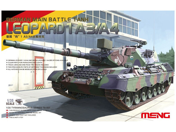 Meng 1/35 German Main Battle Tank Leopard 1 A3/A4 | 4897038550388
