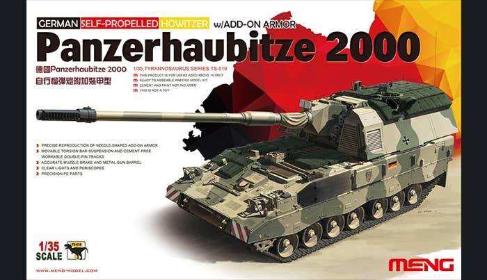 Meng 1/35 German Panzerhaubitze 2000 Self-Propelled Howitzer W/add-on Armor | 4897038550746