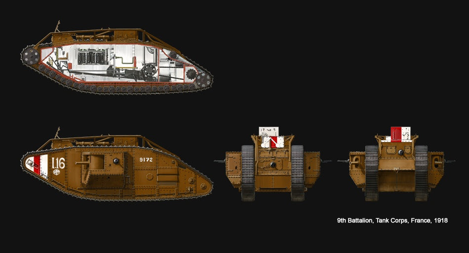 Meng 1/35 BRITISH HEAVY TANK Mk.V MALE