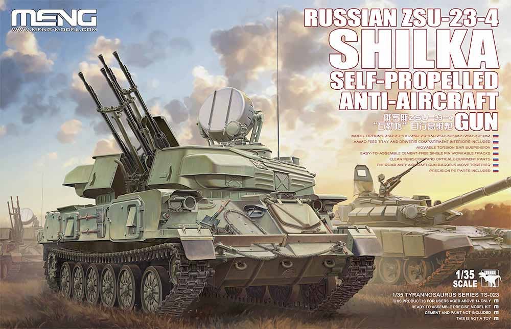 Meng 1/35 Russian ZSU-23-4 Shilka Self-Propelled Anti-Aircraft Gun | 4897038550845