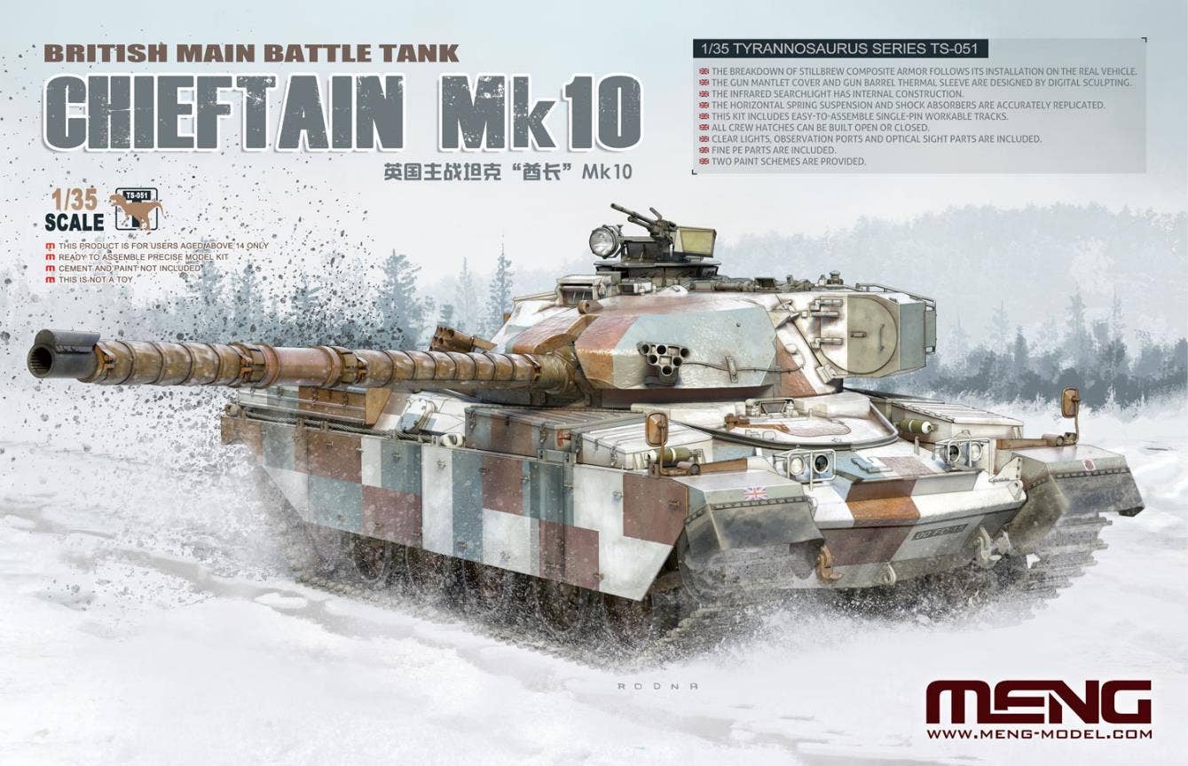 Meng 1/35 British Main Battle Tank Chieftain Mk10 | 4897038553259