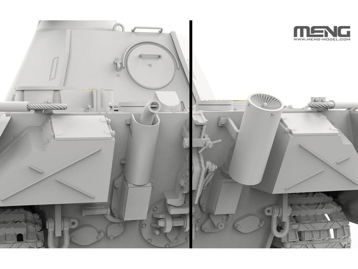 Meng 1/35 German Medium Tank Sd.Kfz.171 Panther Ausf.G Late w/ FG1250 Active Infrared Night Vision System | 4897038553655
