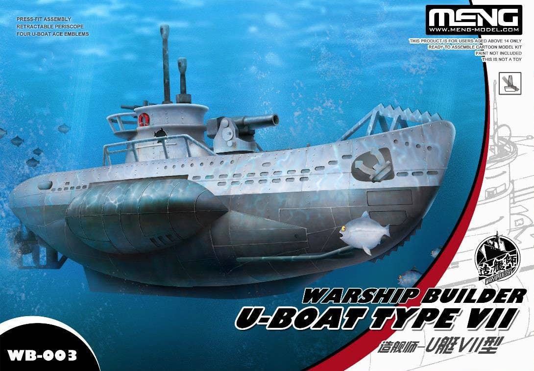 Meng Warshipbuilder - U-Boat Type Vii | 4897038559022
