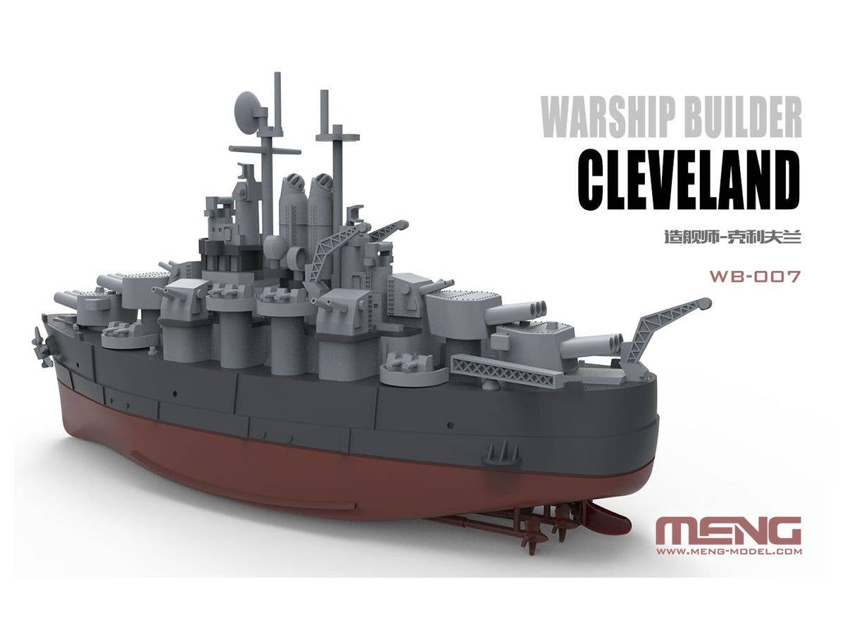 Meng Warship Builder USS Cleveland, Cartoon Model | 4897038558414