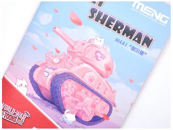 Meng M4A1 Sherman (CARTOON MODEL, PINK COLOR) | 4897038558094