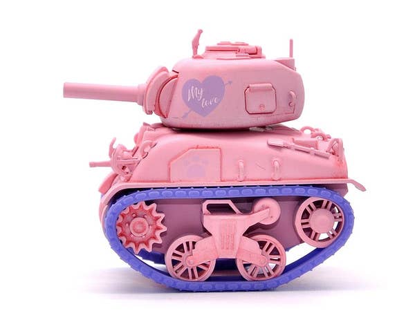 Meng M4A1 Sherman (CARTOON MODEL, PINK COLOR) | 4897038558094